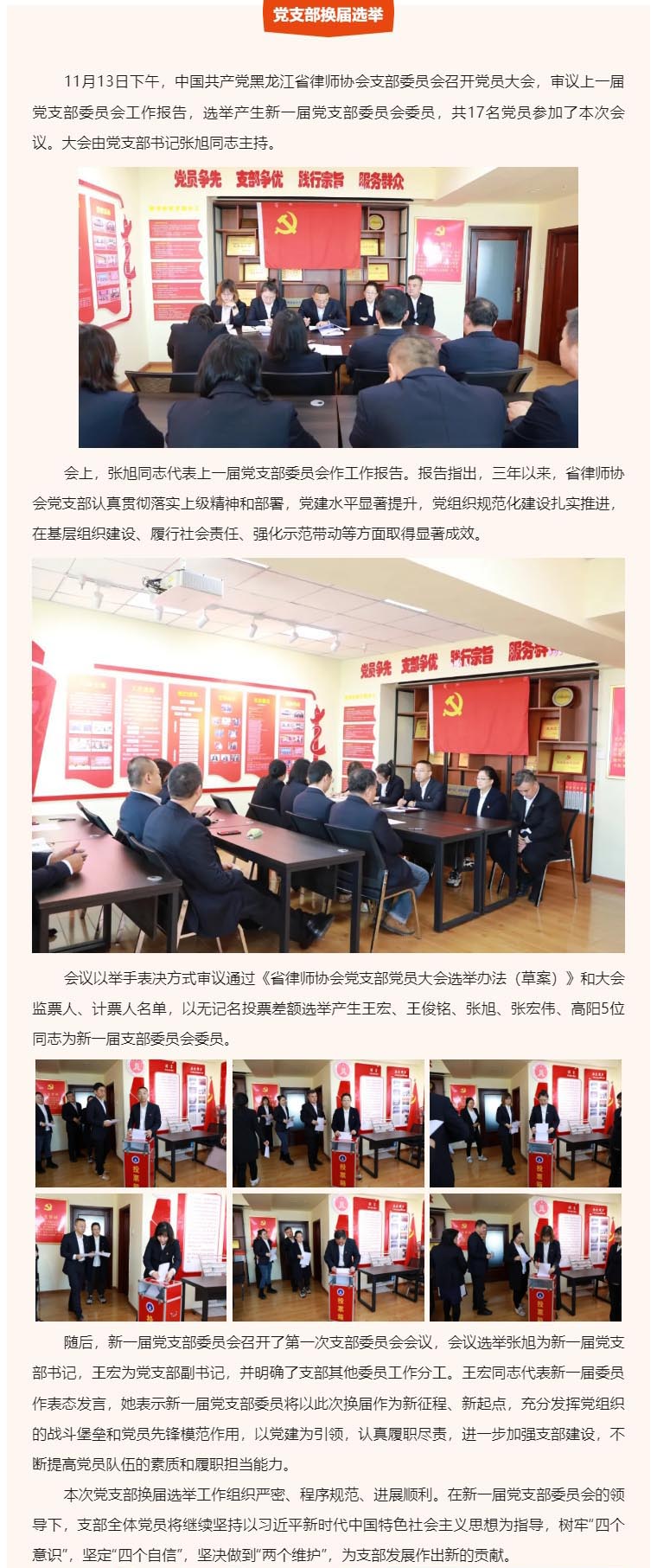 党建引领促发展 继往开来谱新篇——黑龙江省律师协会党支部委员会圆满完成换届选举工作.jpg